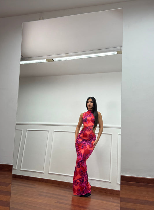 Abito Allen Fucsia