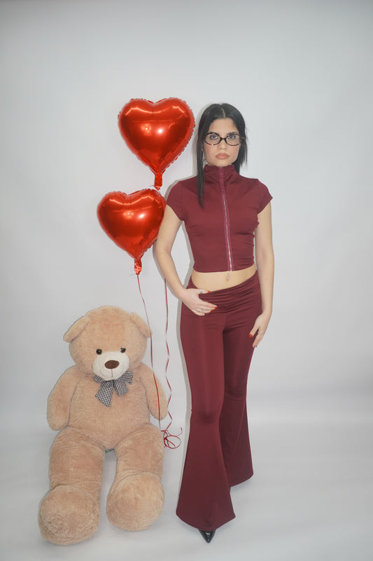Coordinato Chicago Bordeaux