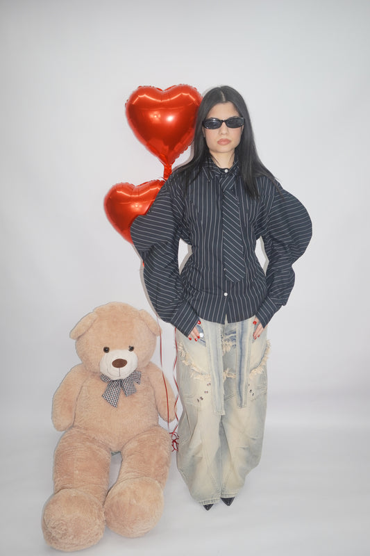 Camicia Ballon Black JustWest